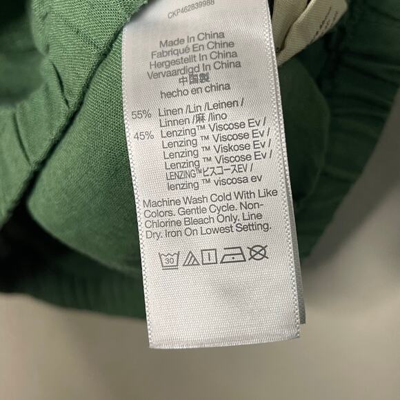 Madewell Linen-Blend Michele Bubble Top in Fern Gully NWT - Size XS - Picture 8 of 8